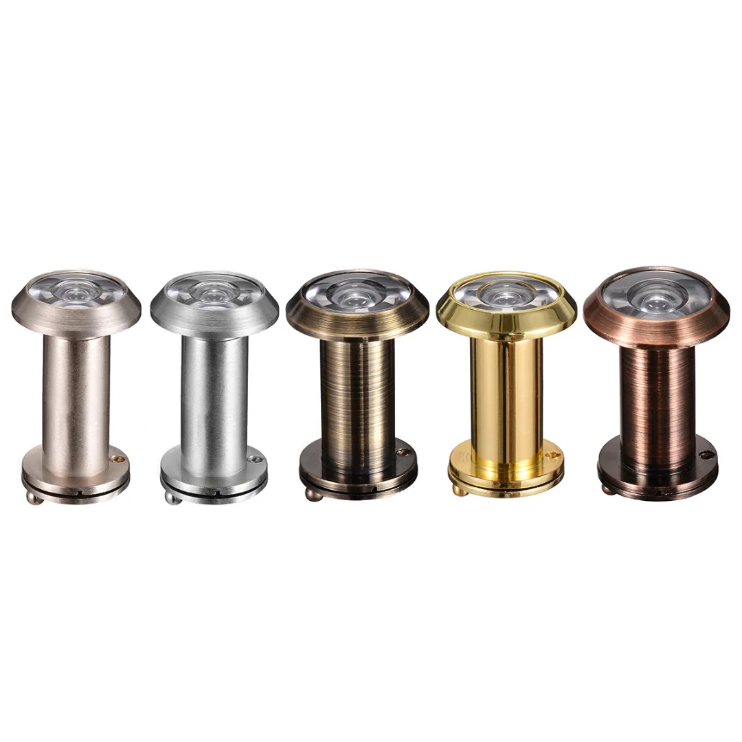 1pc Door Eye Spy Hole 200 Degree Wide Angle Door Viewer Hidden Peephole Adjustable Glass Lens Security Door Viewers