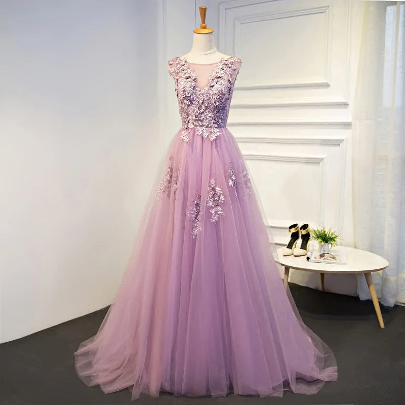 Robe De Soiree модное длинное вечернее платье с аппликацией из бисера и круглым вырезом