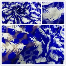 Перьевая контрастная цветная сетка в горошек, четырехсторонняя эластичная кружевная ткань, танцевальная одежда, ткань