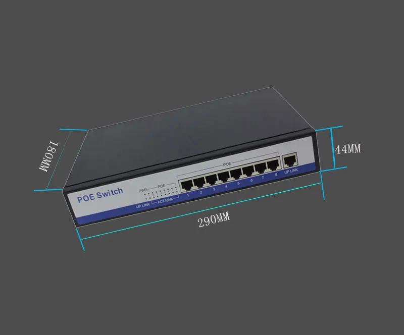 5PO коммутатор gigabit PoE 8 портов 10/100/1000 Мбит/с rj45 lan HUB Ethernet переключатель 50V3A IEEE802.3af активный участник для 8 шт. 1080 P HD POE