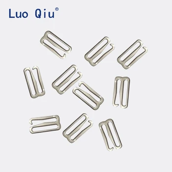

Luo Qiu 50pcs/lot 20mm painted silver type 9 metal bar Buckles clips for Lingerie Adjustment accessories DIY belt buckle garment