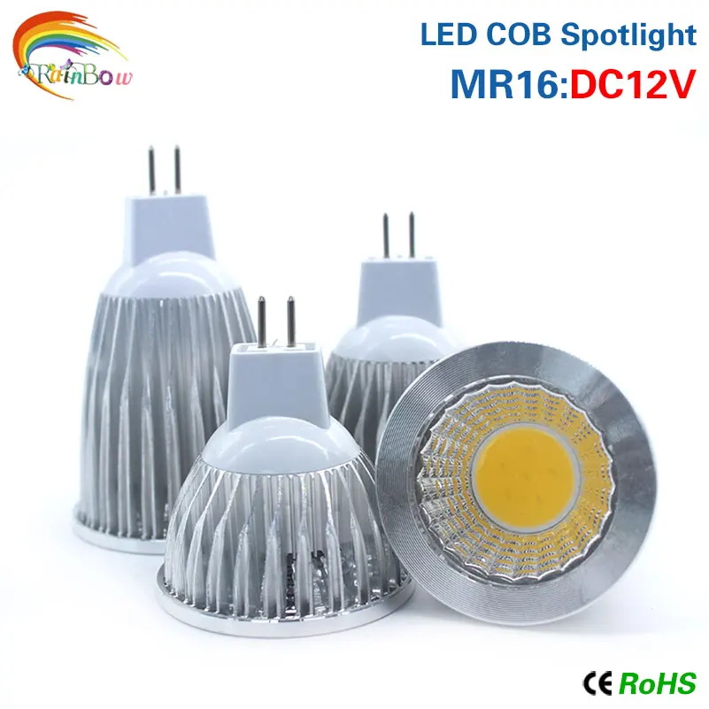 10 шт./лот Светодиодный прожектор E27 GU10 GU5.3 AC85-265V / MR16 DC12V высокой яркости COB 9 Вт 12 15