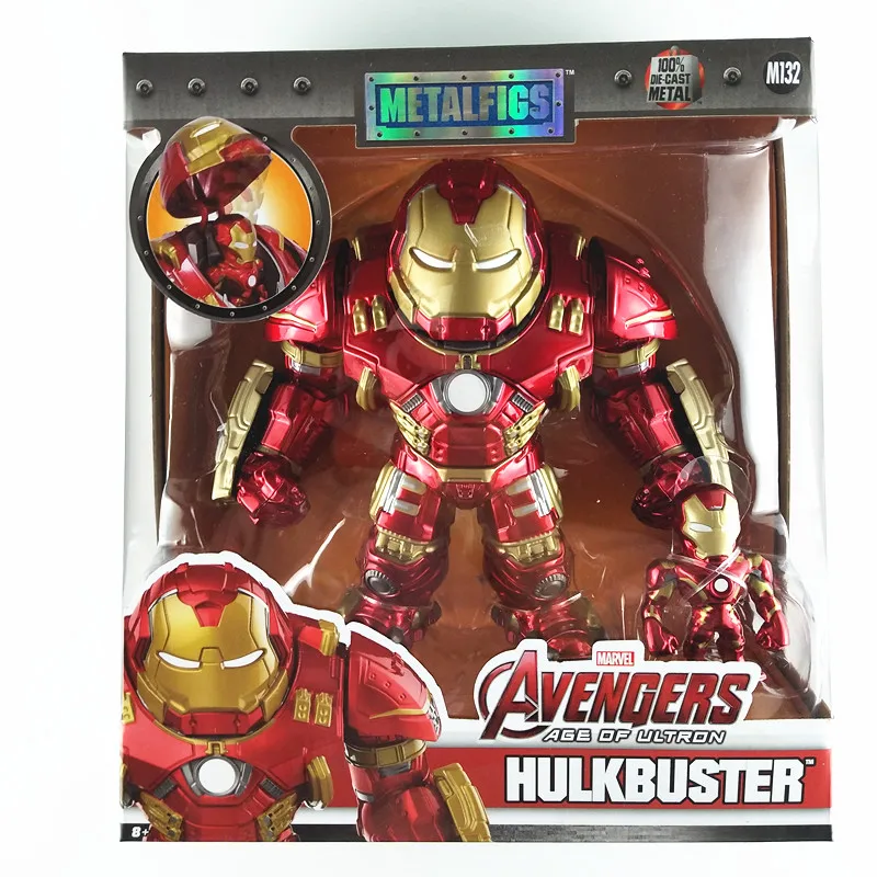 

JADA Diecast Figure Model Toys 6.5'' Hulkbuster With 2.5'' Iron Man Metal Figure Model Toy For Collection,Gift,Kids,Decoration