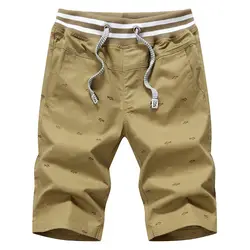 2019 Мужские шорты новые летние мужские хлопковые шорты средней длины прямые тонкие мужские пляжные шорты в повседневном стиле однотонные