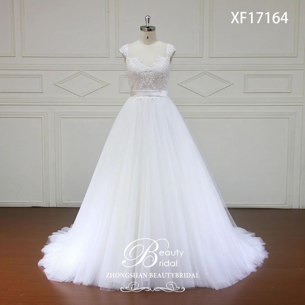 Шапка класса люкс рукавом бальное платье свадебное платье кристалл длиной до пола Длина Свадебное платье свадебное платье XF17164