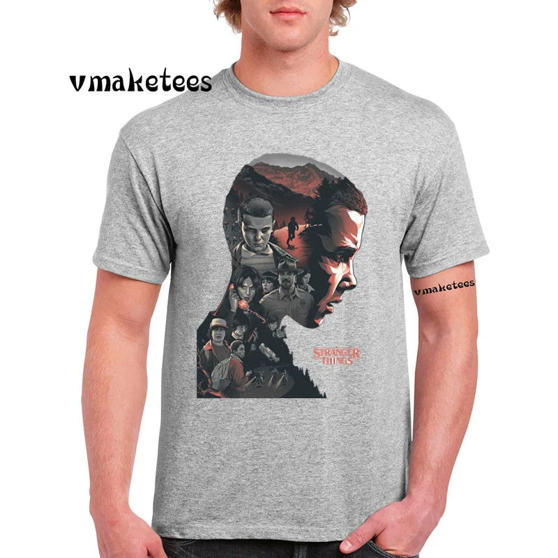 

Men And Women Print The Stranger Things T-shirt Summer Casual Cartoon Character Tshirt GMT4050