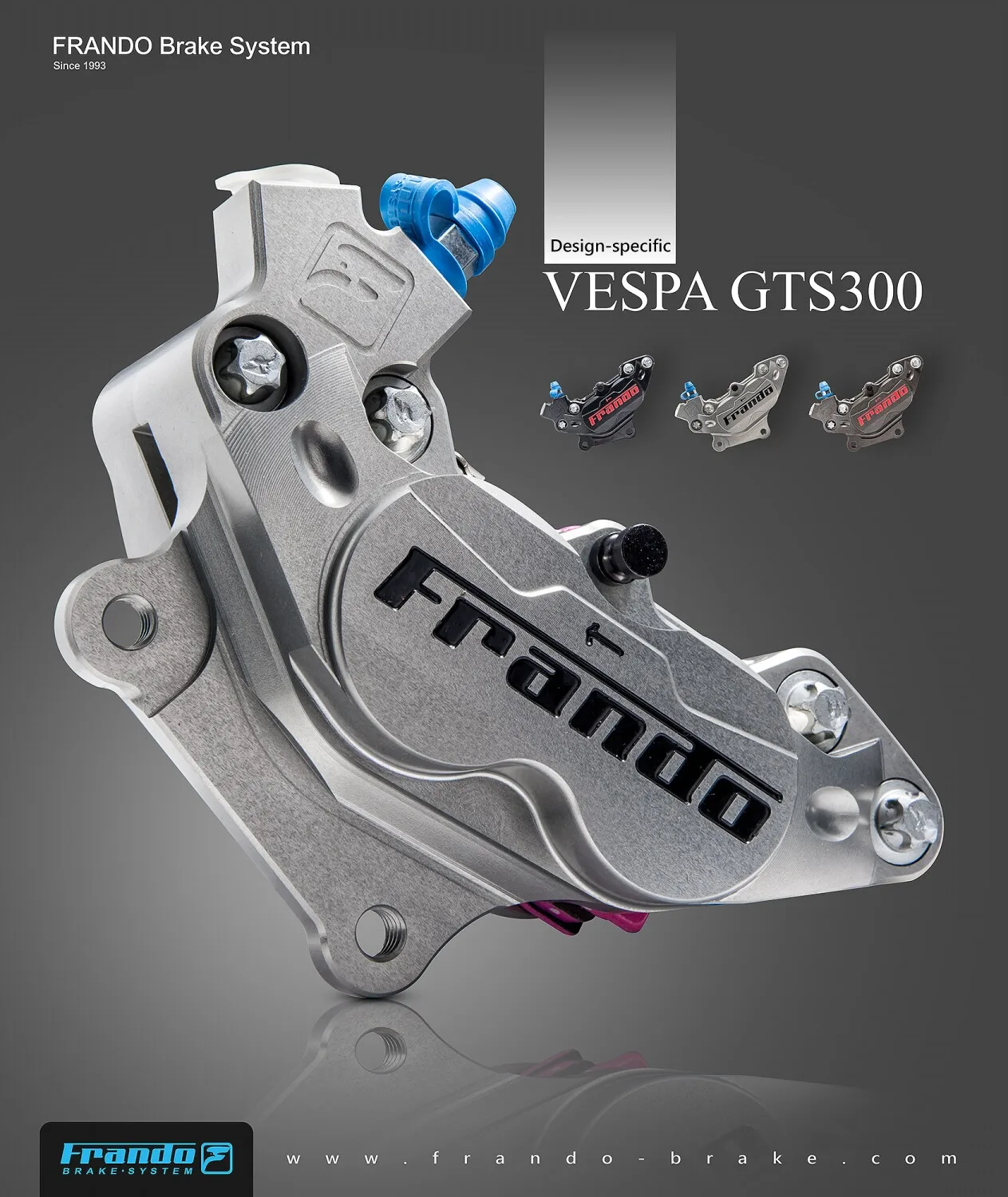 Frando F101 ЧПУ четырехпоршневые суппорты тормозные суппорты для piaggio VESPA GTS 300/sprint/весна