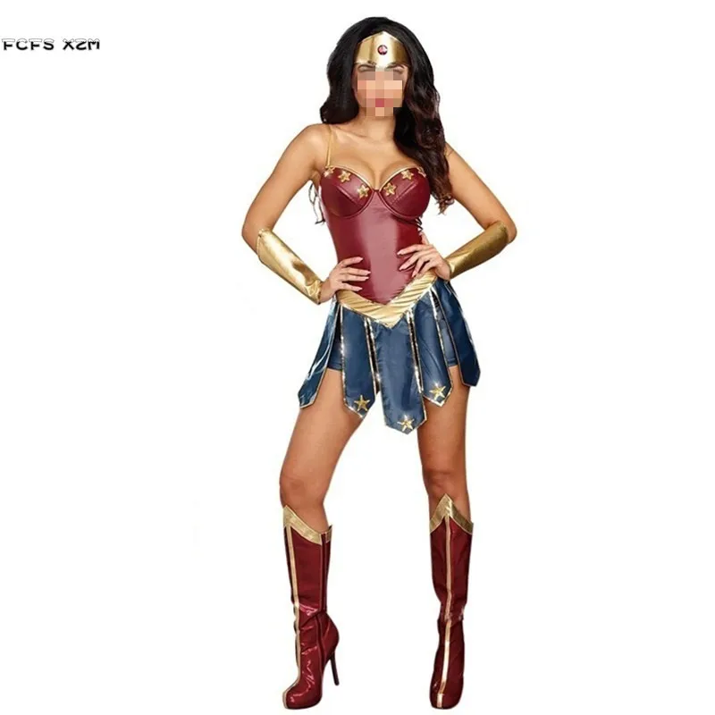 S Xxxl Wonder Woman Cosplays Female Halloween Goddess Costumes Purim Carnival Ch Ebay