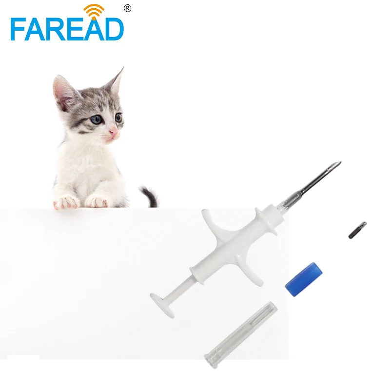 free shipping x100pcs 2.12x12mm Bioglass Parylene coating ISO11784/5 FDX-B microchip syringe for pets dog 