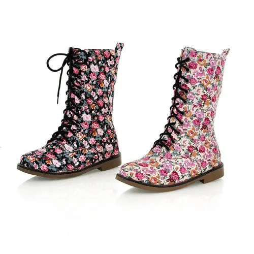 mid calf canvas boots