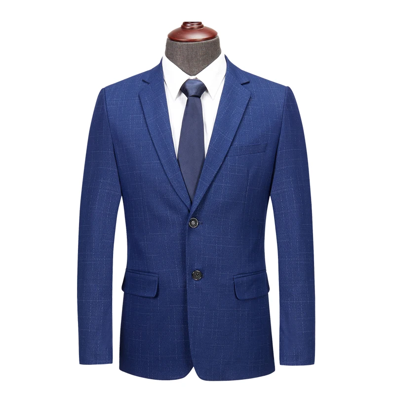 Мужской Блейзер, куртки, осенне-зимняя мужская одежда, приталенный повседневный мужской блейзер, плюс размер, деловой модный мужской пиджак