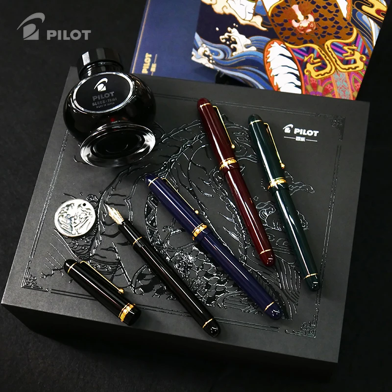 Pilot Japan custom74 100th Centennial авторучка чернила Подарочная коробка FKK1000 ink70 14K Золотое перо