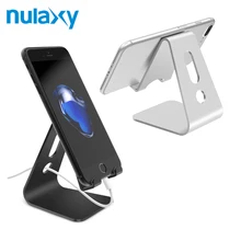 Nulaxy soporte del sostenedor del teléfono móvil Universal aleación de aluminio soporte de escritorio para teléfono soporte para iPhone soporte
