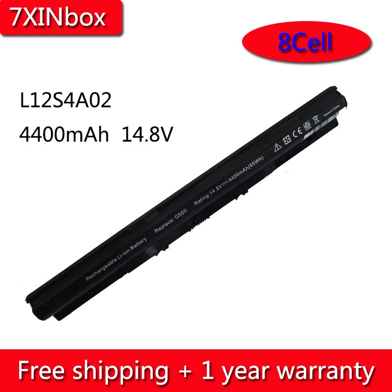

7XINbox 8cell 4400mAh L12S4A02 L12L4A02 Battery For Lenovo G400s G405s G505s G410s G510s S410p S510p Z710 L12M4E01 L12M4A02
