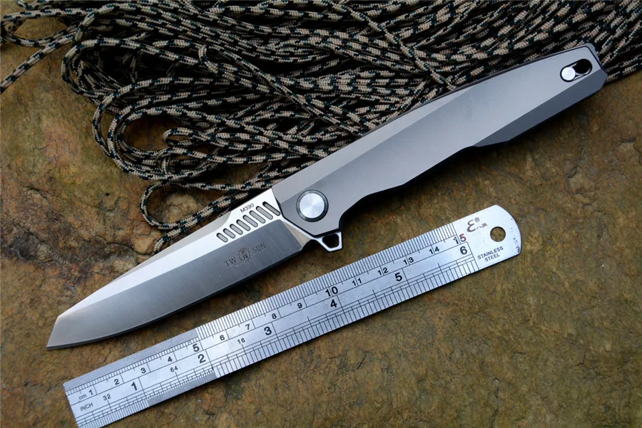 TwoSun new knife TS88 Folding knives M390 Blade titanium handle Knife