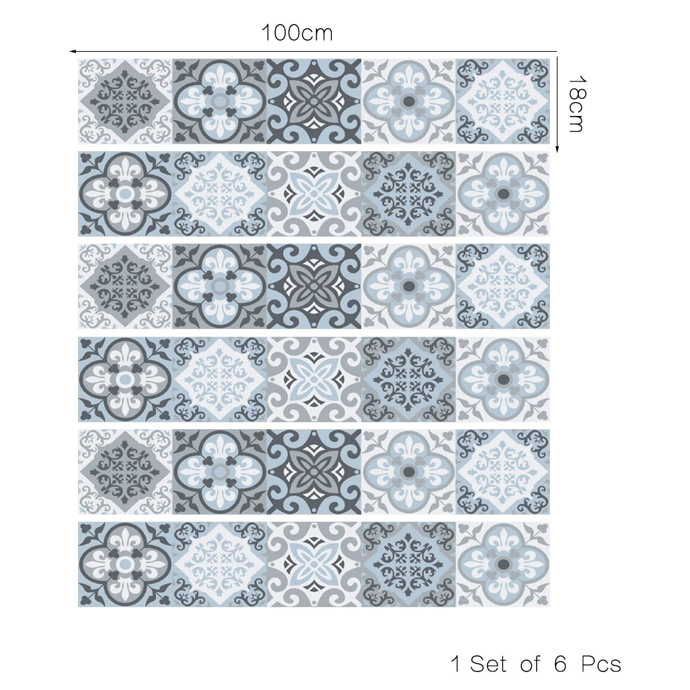 6 шт./компл. 3D Водонепроницаемый Стикеры для лестницы самоклеящиеся съемный стены пол наклейки украшения дома плитка 18*100 см