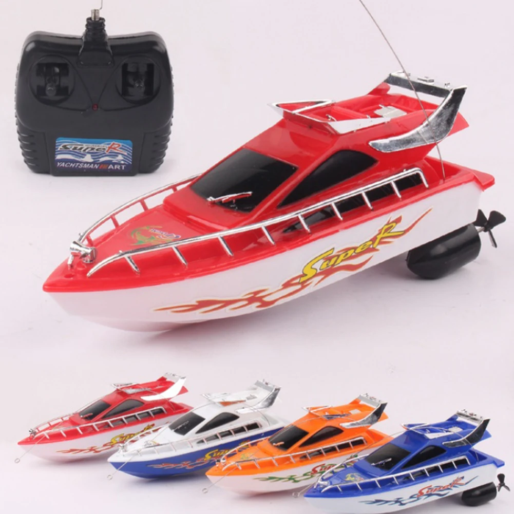 Pools Battery Powered Wireless Electric Kids Lakes Mini RC Boats Aquatic Toys Remote Control Adults Racing Speed Random Color