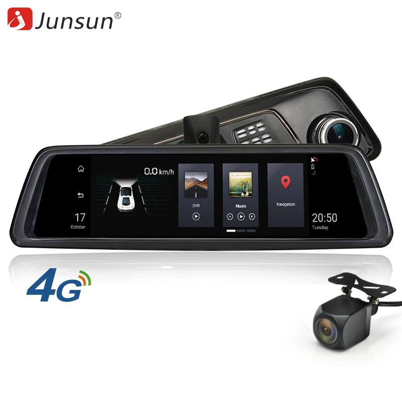 

Junsun K759 4G Special Mirror Car DVR Camera 10" Full Touch Android Special Mirror GPS FHD 1080P ADAS Dual lens Dash Cam