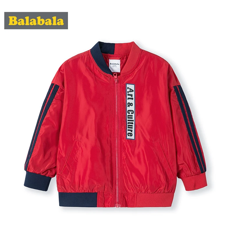 Balabala/Детская куртка; Новинка года; сезон весна; модная детская куртка для мальчиков; бейсбольная одежда контрастных цветов; сезон осень