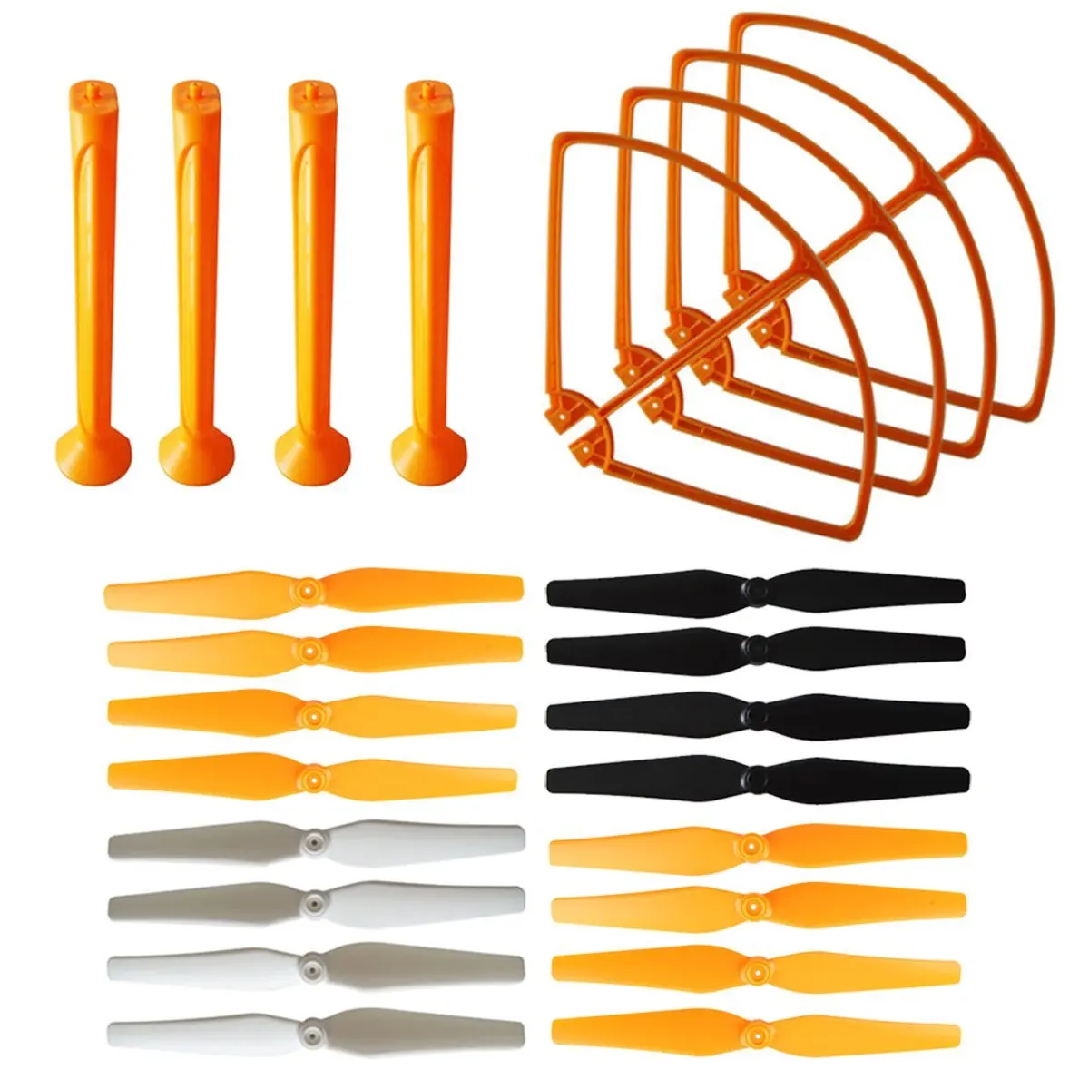 

EBOYU Syma X8C X8W X8G Parts RC Quadcopter Blade Propeller & Propeller Protectors Blades Frame & Landing Skid