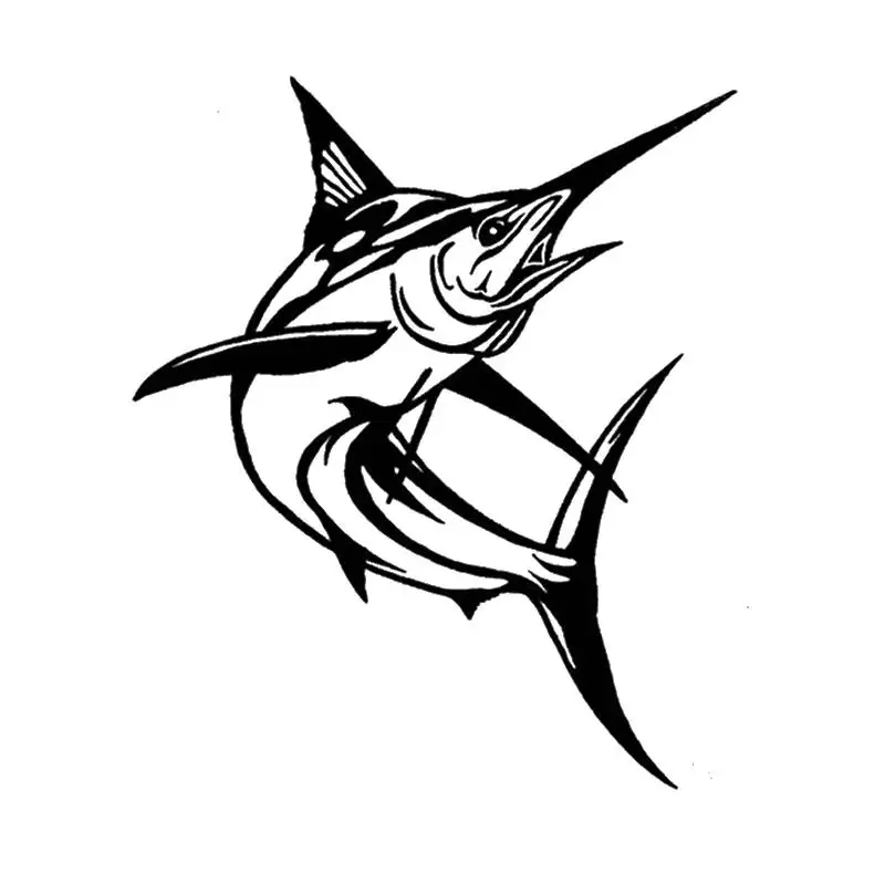 Pegatina Fish Swordfish Hunter Decal Angling Tackle Shop Hollow Sticker