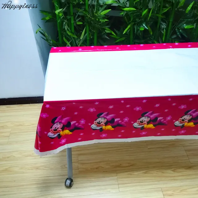 Hot Minnie Mouse Party Supplies Tablecloth Hy Birthday Decoration Hot Minnie Mouse Party Supplies Tablecloth Hy Birthday Decoration Baby Shower Theme Table Cloth