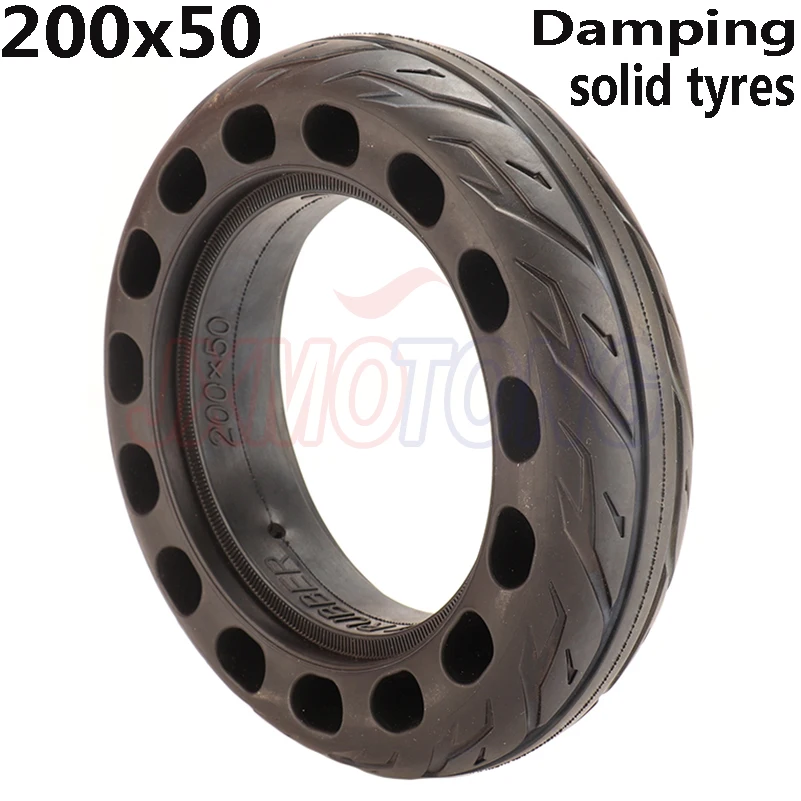 

200x50 Solid Tubeless Rubber Tire 8"x2" for Folding Electric Scooter Pocket Bike