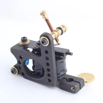 

Professional Tattoo Tools Tattoo Machine 10 Wrap Coils Copper Frame Liner Tattoo Machine Body Art