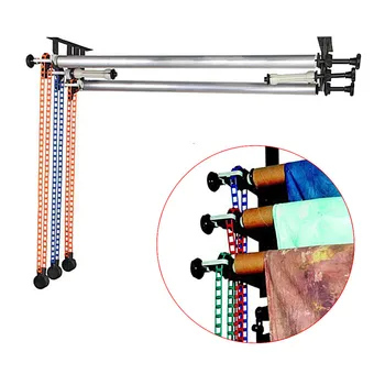 

Background Support System 3/4 Roller Wall Mounting Manual for Studio Photography Tri fold hooks Expand bars Chains CD50 A