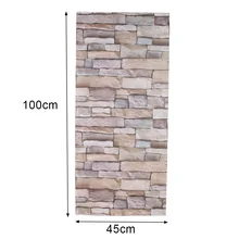 1 Pcs Creative Retro 45x100cm Self Adhesive Wallpapers Brick PVC Durable Waterproof Stone Wall Stickers Home Decor 1 Pcs Creative Retro 45x100cm Self Adhesive Wallpapers Brick PVC Durable Waterproof Stone Wall Stickers Home Decor