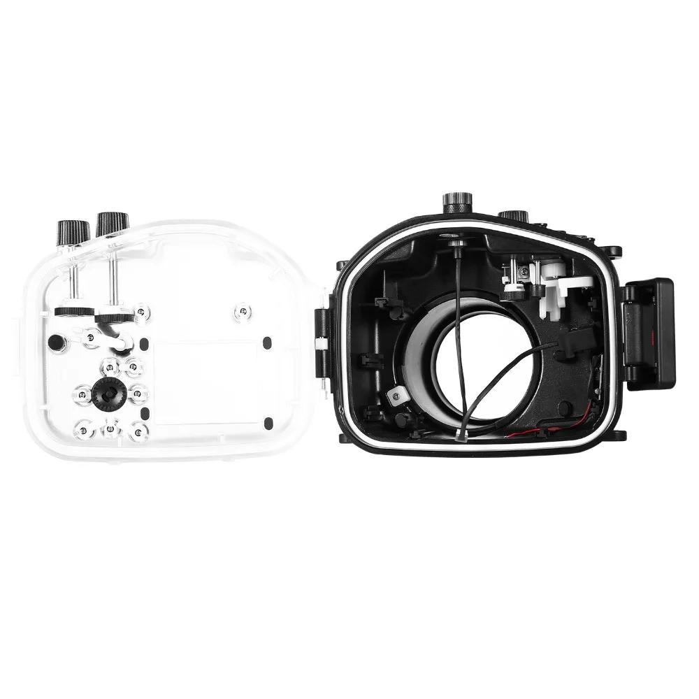 Meikon Waterproof Underwater Housing Case 40M 130ft For Sony A7 II A7R II 28-70mm Camera