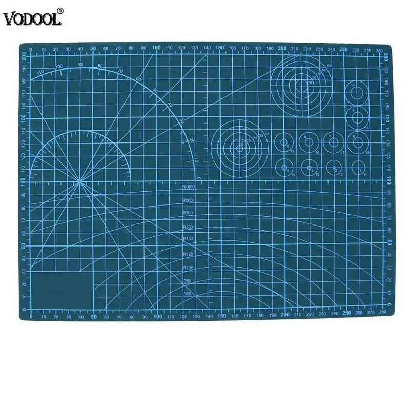 

VODOOL A4 PVC Cutting Mat Double Sides Craft Self-Healing Patchwork Sewing Mat DIY Home Office Board Measuring Tool Stationery