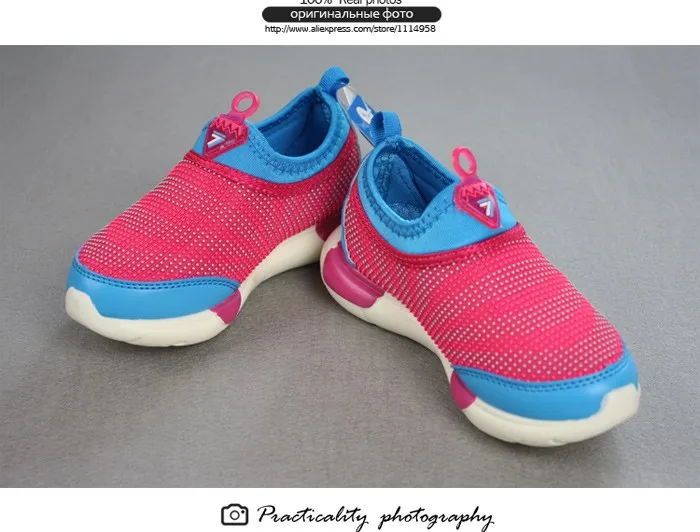 Breathable Children Shoes 2016 Summer New  Solid Air Mesh Strech Fabric Kids Shoes Relaxed Children's Shoes Boys Girls Sneakers 436 (9)