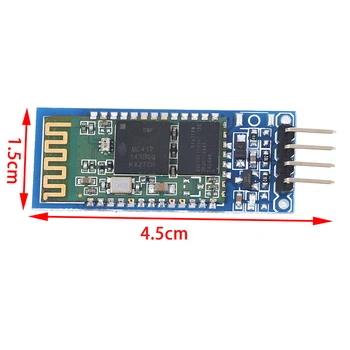 

1PCS HC06 HC-06 Wireless Serial 4 Pin RF Transceiver RS232 TTL Bluetooth Module Plug-in For Arduino