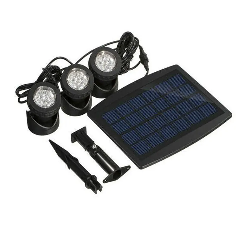 

Solar underwater lamp Three lamps amphibious solar light Courtyard landscape white blue red green 10set