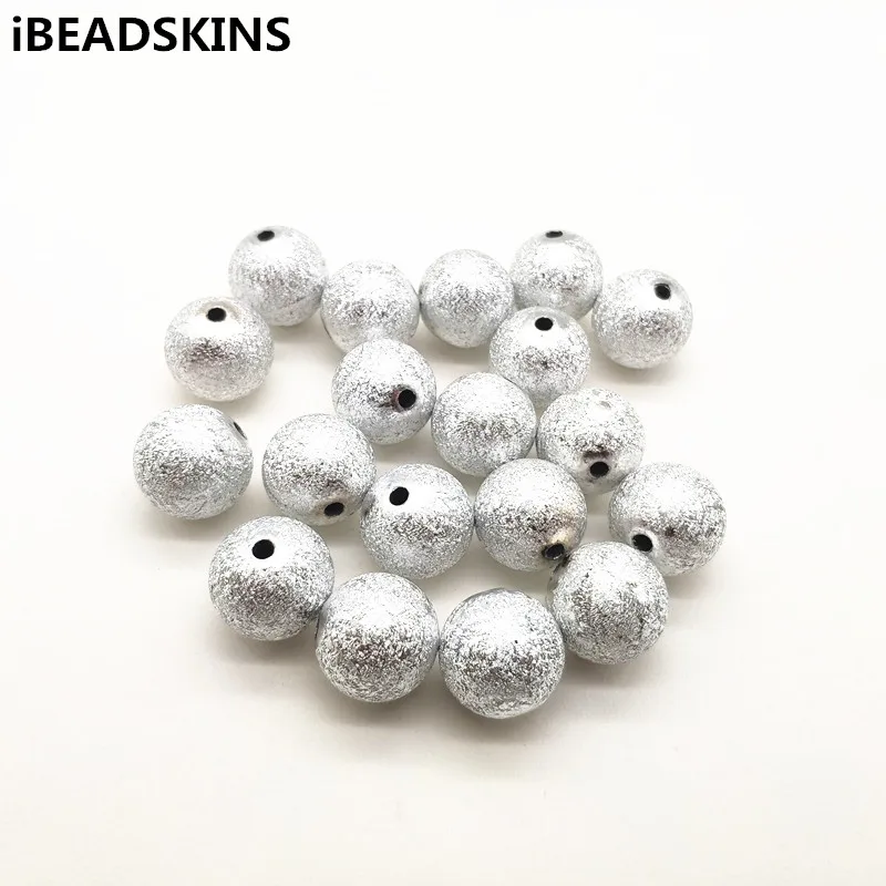

New arrival! 12/16/20mm silver Color chunky Acrylic Stardust Beads for hand Made Jewelry DIY