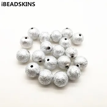 

New arrival! 12/16/20mm silver Color chunky Acrylic Stardust Beads for hand Made Jewelry DIY