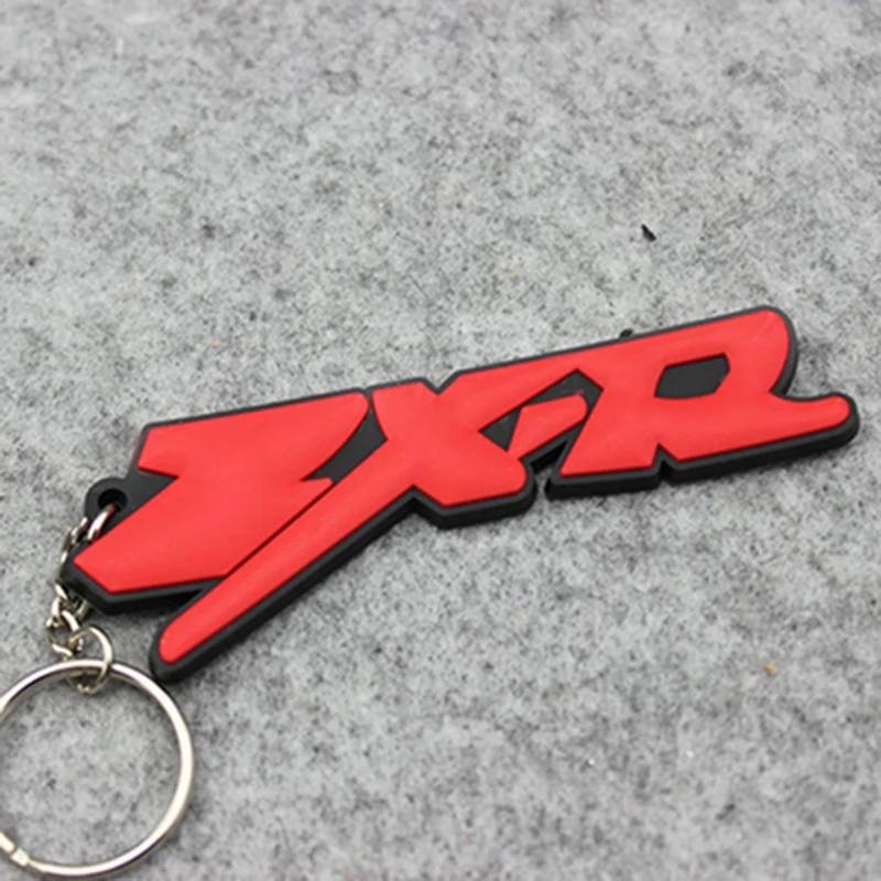 

Motorcycle Keychain Keyring Rubber Key Ring Motorcycle Accessories Chain 3D Key Ring For Kawasak ZXR moto parts