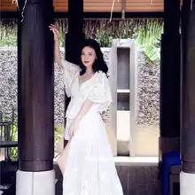 Новинка, летний женский белый длинный халат, одежда для сна, королевская ночная рубашка с вышивкой, тонкая ночная рубашка принцессы