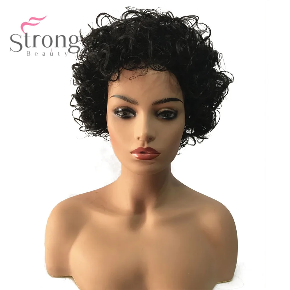 Strongbeauty Women Synthetic Capless Wig Short Curly Hair