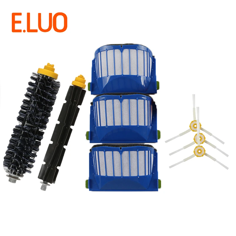 

Economical Cleaning Spare Parts Flexible Brush + Fiiltr Screen + Side Brush to Cleaning Home for 620 700 Robot Vacuum Cleaner