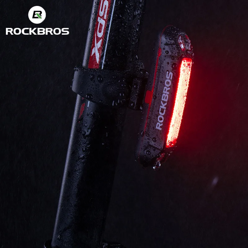 ROCKBROS 400LM Bike Light Headlight Bicycle Handlebar Front Lamp MTB Rode Cycling USB Rechargeable Tail Light Flashlight Safety