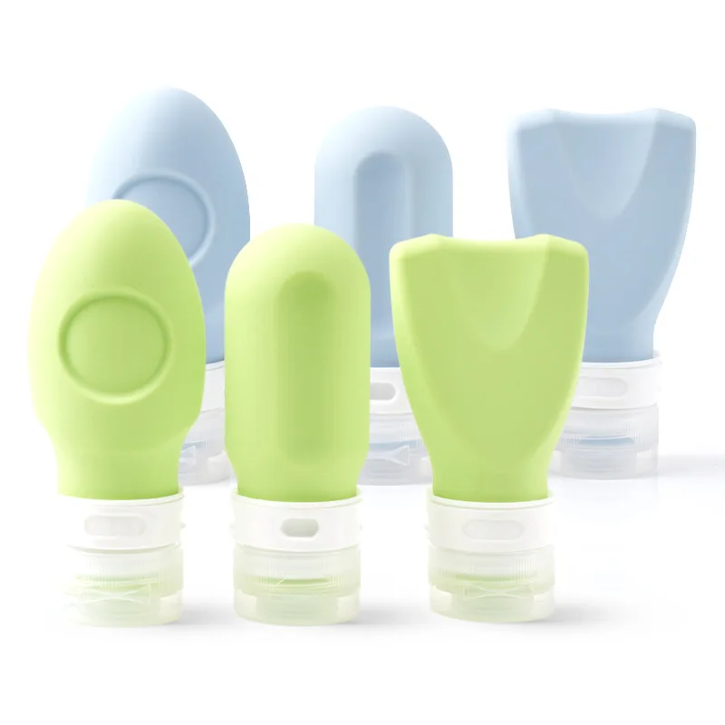 

60ml Empty Silicone Refillable Bottles Cosmetic Small Travel Contaoners Bottling Lotion Shampoo Bath Gel Tube Bottle Tools