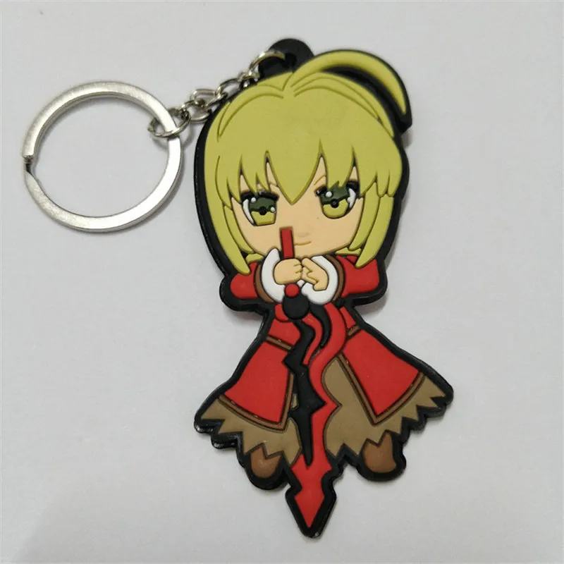 Anime Black Rock Shooter Figures Toys PVC Keychain Keyring Key Bag Pendant Dolls 10pcslot 6-8cm (20)