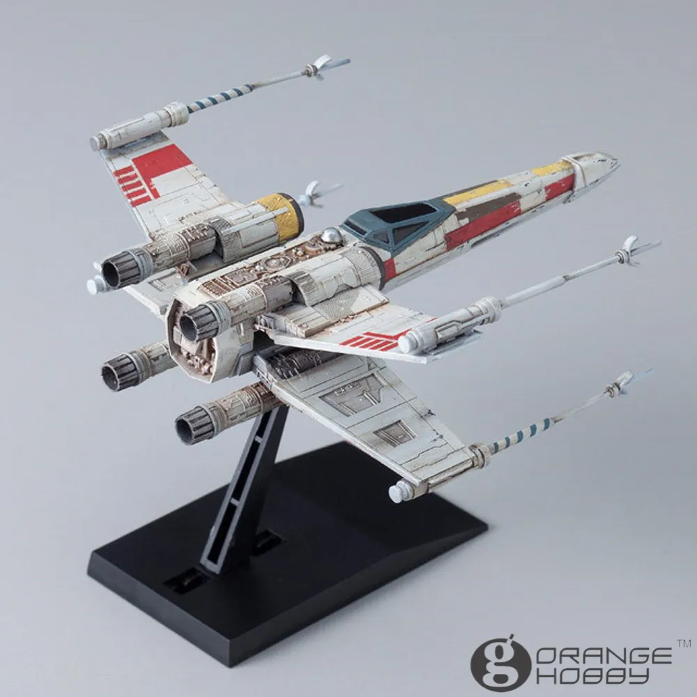 OHS Bandai Звездные войны модель автомобиля 002 X-wing Starfighter сборка пластиковые модели комплекты oh