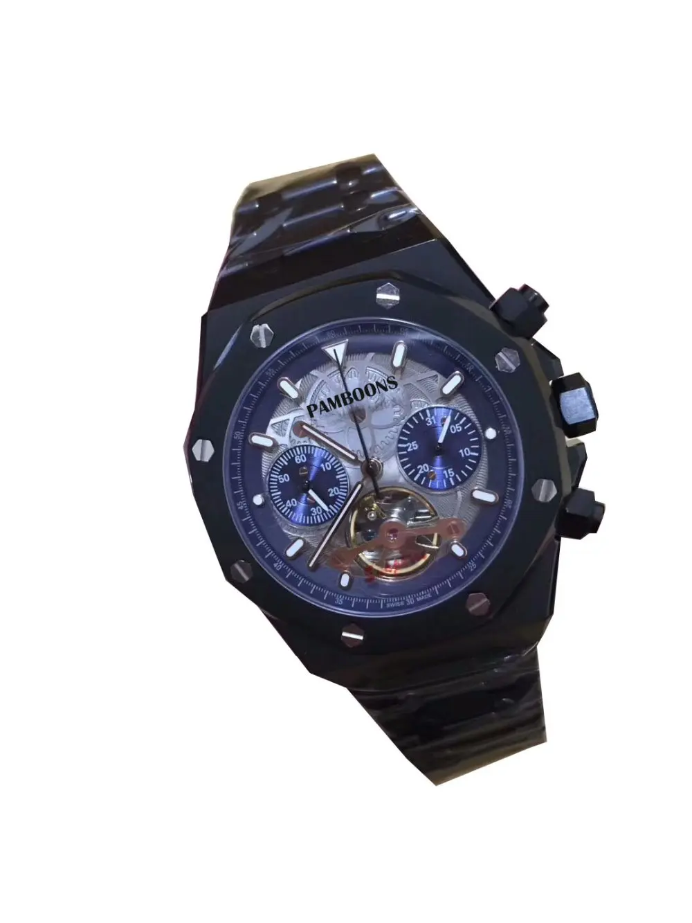 

New Luxury Brand Golden Stainless Steel Watch Strap Man Business Casual AUTO Watches Dress Watch Waterproof Relogio
