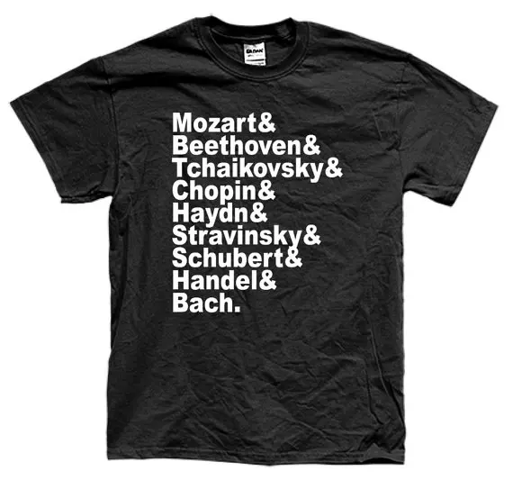 FAMOUS COMPOSERS CLASSICAL t-shirt short sleeve many colors unisex More Size and Colors | Мужская одежда