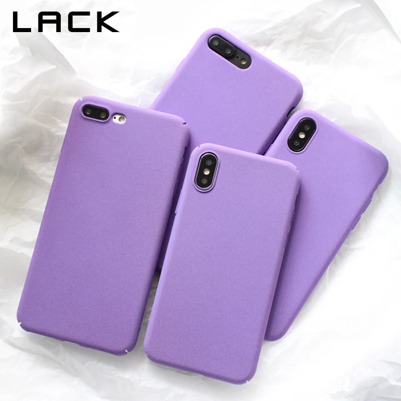 

LACK Retro Elegance Purple Phone Case For iphone X Case For iphone 6 S 7 8 Plus Soft Hard Cover Fashion Full Protect Matte Cases