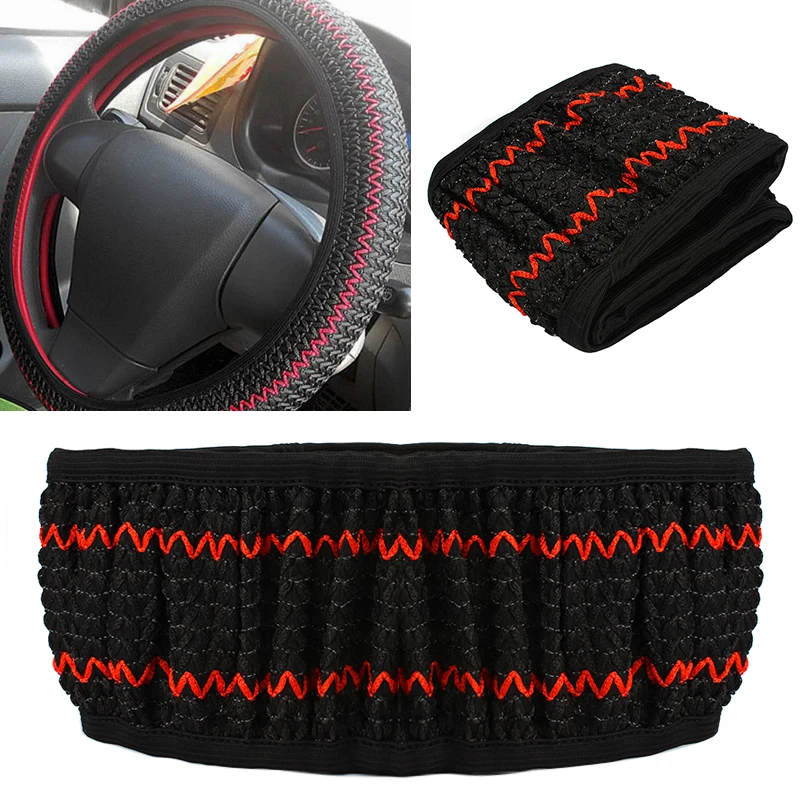 

Ice Silk DIY Car Steering Wheel Cover Summer Helper Cool Car Styling