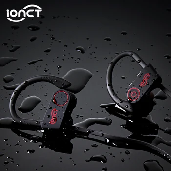 

iONCT U8 5.0 Bluetooth headphones IPX7 waterproof AAC wireless earphones sports bass earbuds with mic for iPhone xiaomi Huawei